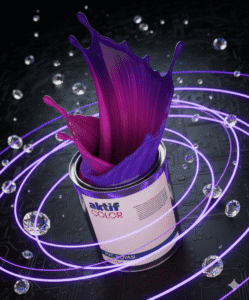 PVC ve alüminyum doğramalar için mor, eflatun ve mavi tonlarında dekoratif boya renkleri