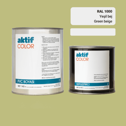 Aktif Color | PVC Pimapen Boyası | RAL 1000 | Yeşil Bej | 1.5 Kg
