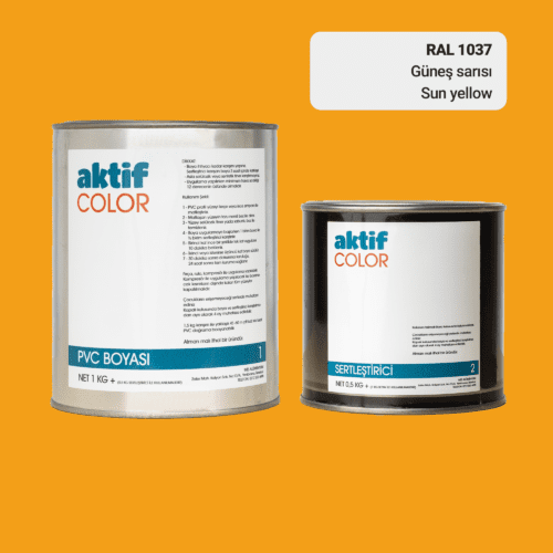 Aktif Color | PVC Pimapen Boyası | RAL 1037 | Güneş Sarısı | 1.5 Kg
