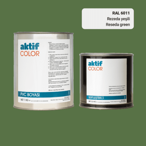 Aktif Color | PVC Pimapen Boyası | RAL 6011 | Rezeda Yeşili | 1.5 Kg