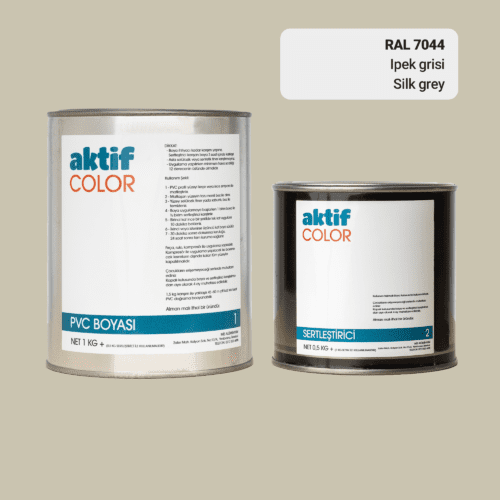 Aktif Color | PVC Pimapen Boyası | RAL 7044 | Ipek Grisi | 1.5 Kg