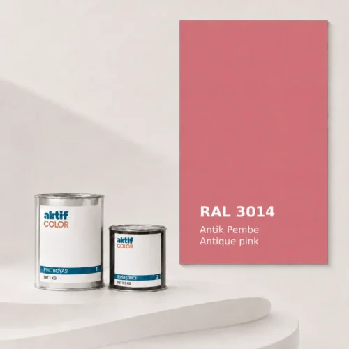RAL 3014 Antik Pembe PVC boyası, sertleştirici ve renk kartı