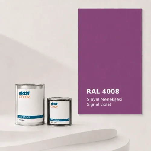 RAL 4008 Sinyal Menekşesi PVC boyası, sertleştirici ve renk kartı