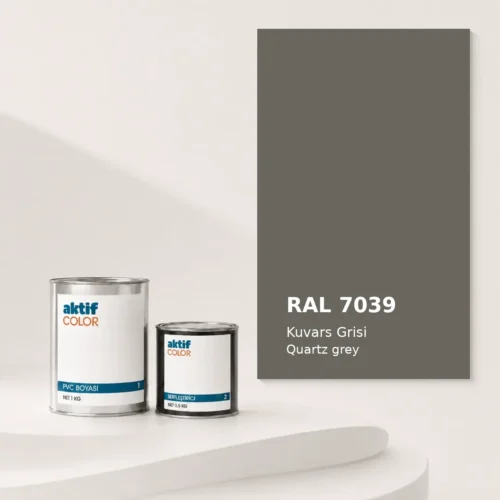 Aktif Color PVC ve alüminyum doğrama boyası RAL 7039 Kuvars Grisi