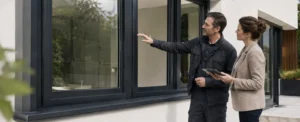 En iyi PVC boyası ile yenilenen antrasit PVC pencere