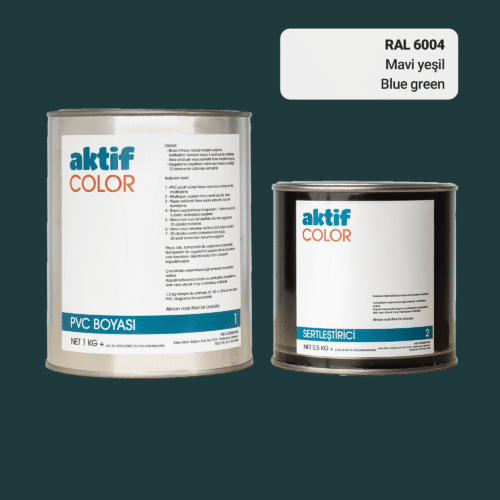 RAL 6004 Mavi-Yeşil PVC Boyası – 1 kg Boya + 0,5 kg Sertleştirici