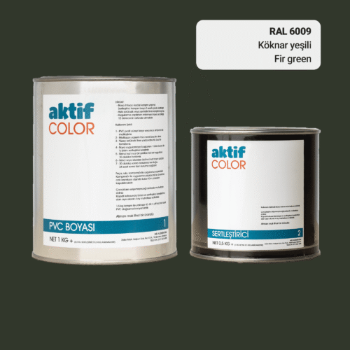 RAL 6009 Köknar Yeşili PVC Boyası – 1 kg Boya + 0,5 kg Sertleştirici