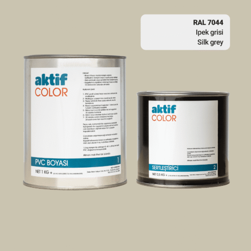 RAL 7044 İpek Grisi PVC Boyası – 1 kg Boya + 0,5 kg Sertleştirici