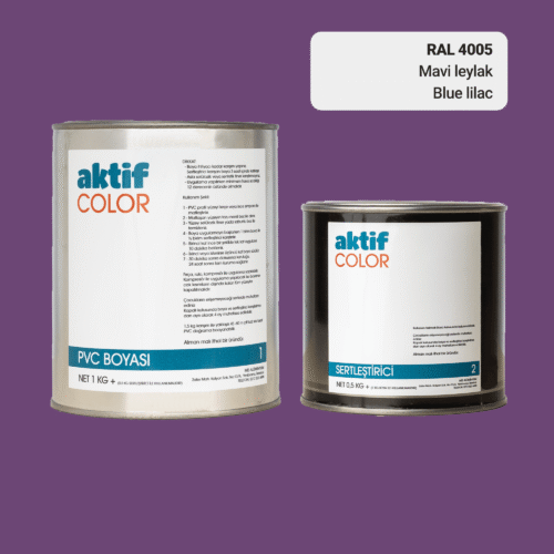 RAL 4005 Mavi Leylak PVC Boyası – 1 kg Boya + 0,5 kg Sertleştirici