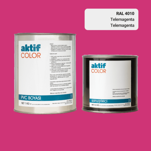 RAL 4010 Telemagenta PVC Boyası – 1 kg Boya + 0,5 kg Sertleştirici