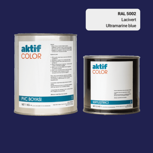 RAL 5002 Lacivert PVC Boyası – 1 kg Boya + 0,5 kg Sertleştirici