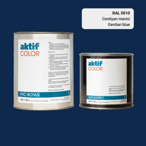 RAL 5010 Centiyan Mavisi PVC Boyası – 1 kg Boya + 0,5 kg Sertleştirici