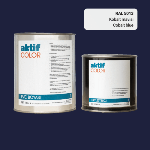 RAL 5013 Kobalt Mavisi PVC Boyası – 1 kg Boya + 0,5 kg Sertleştirici