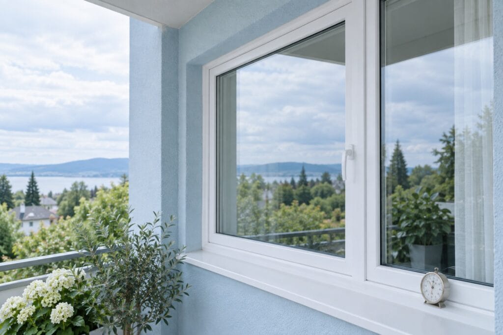 Açık havada PVC doğrama boyaması için hava ve çalışma alanı planlaması